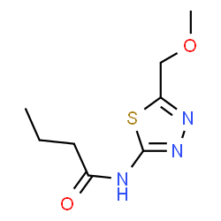 ChemSpider 2D Image | N-[5-(Methoxymethyl)-1,3,4-thiadiazol-2-yl]butanamide | C8H13N3O2S