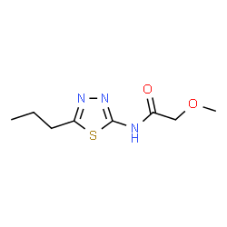 ChemSpider 2D Image | 2-Methoxy-N-(5-propyl-1,3,4-thiadiazol-2-yl)acetamide | C8H13N3O2S