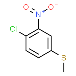 ChemSpider 2D Image | 4-chloro-3-nitrophenyl methyl sulfide | C7H6ClNO2S