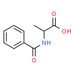 ChemSpider 2D Image | N-Benzoyl-DL-alanine | C10H11NO3