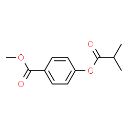 ChemSpider 2D Image | Methyl 4-(isobutyryloxy)benzoate | C12H14O4
