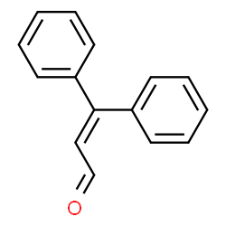 ChemSpider 2D Image | 3,3-Diphenylacrolein | C15H12O