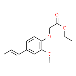 ChemSpider 2D Image | Ethyl {2-methoxy-4-[(1E)-1-propen-1-yl]phenoxy}acetate | C14H18O4