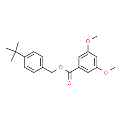 ChemSpider 2D Image | 4-(2-Methyl-2-propanyl)benzyl 3,5-dimethoxybenzoate | C20H24O4