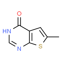 ChemSpider 2D Image | 6-Methylthieno[2,3-d]pyrimidin-4(3H)-one | C7H6N2OS