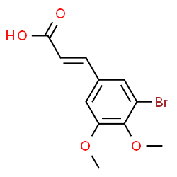 ChemSpider 2D Image | (2E)-3-(3-Bromo-4,5-dimethoxyphenyl)acrylic acid | C11H11BrO4