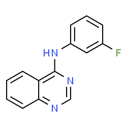 ChemSpider 2D Image | N-(3-Fluorophenyl)-4-quinazolinamine | C14H10FN3