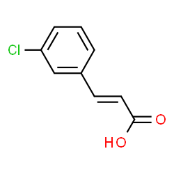 ChemSpider 2D Image | 3-Chlorocinnamic acid | C9H7ClO2