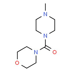 ChemSpider 2D Image | (4-Methyl-1-piperazinyl)(4-morpholinyl)methanone | C10H19N3O2