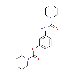 ChemSpider 2D Image | 3-[(4-Morpholinylcarbonyl)amino]phenyl 4-morpholinecarboxylate | C16H21N3O5