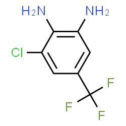 ChemSpider 2D Image | 3-CHLORO-4,5-DIAMINOBENZOTRIFLUORIDE | C7H6ClF3N2