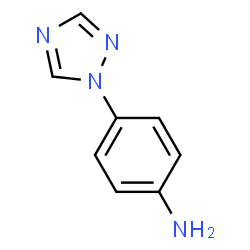 ChemSpider 2D Image | 4-(1,2,4-triazol-1-yl)aniline | C8H8N4