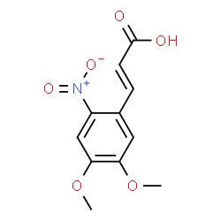 ChemSpider 2D Image | 4,5-Dimethoxy-2-Nitrocinnamic Acid | C11H11NO6