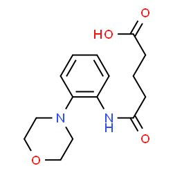 ChemSpider 2D Image | 5-(2-morpholinoanilino)-5-oxopentanoic acid | C15H20N2O4
