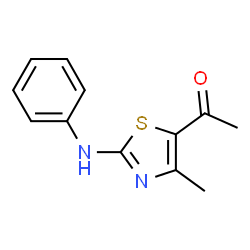 ChemSpider 2D Image | 2-Phenylamino-4-methyl-5-acetylthiazole | C12H12N2OS