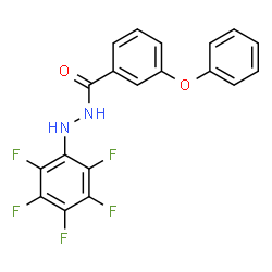ChemSpider 2D Image | N'-(Pentafluorophenyl)-3-phenoxybenzohydrazide | C19H11F5N2O2
