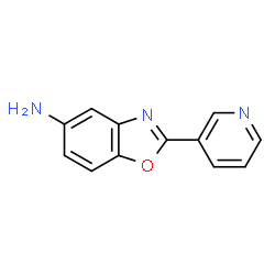 ChemSpider 2D Image | 2-(3-Pyridinyl)-1,3-benzoxazol-5-amine | C12H9N3O
