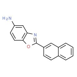 ChemSpider 2D Image | 2-(2-Naphthyl)-1,3-benzoxazol-5-amine | C17H12N2O