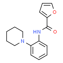 ChemSpider 2D Image | N-(2-piperidinophenyl)-2-furamide | C16H18N2O2