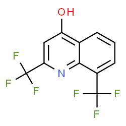 ChemSpider 2D Image | 2,8-Bis(trifluormethyl)chinolin-4-ol | C11H5F6NO