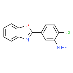 ChemSpider 2D Image | 5-(1,3-Benzoxazol-2-yl)-2-chloroaniline | C13H9ClN2O