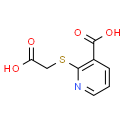 ChemSpider 2D Image | 2-[(Carboxymethyl)sulfanyl]nicotinic acid | C8H7NO4S