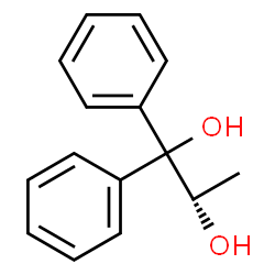 ChemSpider 2D Image | (2S)-1,1-Diphenyl-1,2-propanediol | C15H16O2