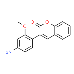 ChemSpider 2D Image | 3-(4-amino-2-methoxyphenyl)chromen-2-one | C16H13NO3