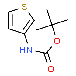 ChemSpider 2D Image | N-Boc-3-aminothiophene | C9H13NO2S