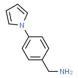 ChemSpider 2D Image | 4-(1H-PYRROL-1-YL)BENZYLAMINE | C11H12N2