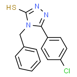 ChemSpider 2D Image | 4-Benzyl-5-(4-chlorophenyl)-2,4-dihydro-3H-1,2,4-triazole-3-thione | C15H12ClN3S