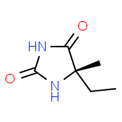 ChemSpider 2D Image | (5S)-5-ethyl-5methy-2,4-imidazolidinedione | C6H10N2O2