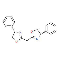 ChemSpider 2D Image | (S,S)-2,2'-METHYLENEBIS(4-PHENYL-2-OXAZOLINE) | C19H18N2O2