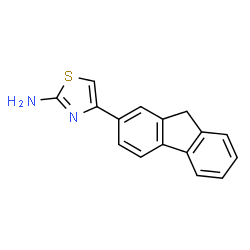 ChemSpider 2D Image | 4-(9H-FLUOREN-2-YL)-1,3-THIAZOL-2-AMINE | C16H12N2S