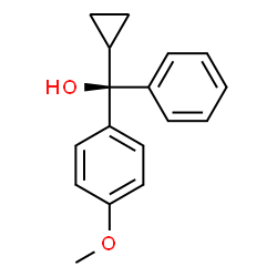 ChemSpider 2D Image | (S)-Cyclopropyl(4-methoxyphenyl)phenylmethanol | C17H18O2