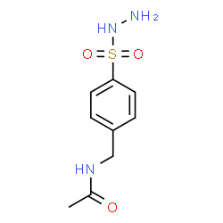 ChemSpider 2D Image | N-[4-(Hydrazinosulfonyl)benzyl]acetamide | C9H13N3O3S