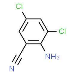 ChemSpider 2D Image | 2-Amino-3,5-dichlorobenzonitrile | C7H4Cl2N2