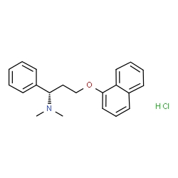 ChemSpider 2D Image | Dapoxetine HCl | C21H24ClNO