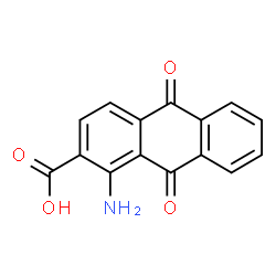 ChemSpider 2D Image | 1-Amino-2-anthraquinonecarboxylic acid | C15H9NO4