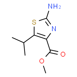 ChemSpider 2D Image | Methyl 2-Amino-5-isopropylthiazole-4-carboxylate | C8H12N2O2S