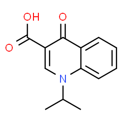 ChemSpider 2D Image | 1-ISOPROPYL-4-OXO-1,4-DIHYDRO-3-QUINOLINECARBOXYLIC ACID | C13H13NO3