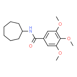 ChemSpider 2D Image | N-Cycloheptyl-3,4,5-trimethoxybenzamide | C17H25NO4