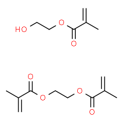 ChemSpider 2D Image | 1,2-Ethanediyl bis(2-methylacrylate) - 2-hydroxyethyl 2-methylacrylate (1:1) | C16H24O7