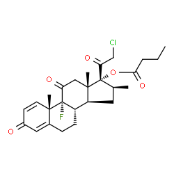 ChemSpider 2D Image | Clobetasone butyrate | C26H32ClFO5