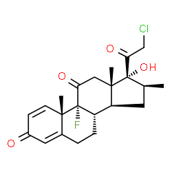 ChemSpider 2D Image | clobetasone | C22H26ClFO4