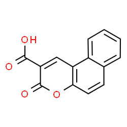 ChemSpider 2D Image | 3-oxobenzo[f]chromene-2-carboxylic acid | C14H8O4