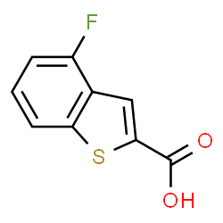 ChemSpider 2D Image | 4-Fluoro-1-benzothiophene-2-carboxylic acid | C9H5FO2S