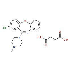 ChemSpider 2D Image | Loxapine succinate | C22H24ClN3O5