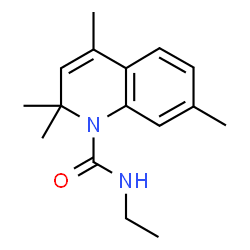 ChemSpider 2D Image | N-Ethyl-2,2,4,7-tetramethyl-1(2H)-quinolinecarboxamide | C16H22N2O