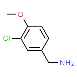 ChemSpider 2D Image | 3-Chloro-4-methoxy-benzylamine | C8H10ClNO
